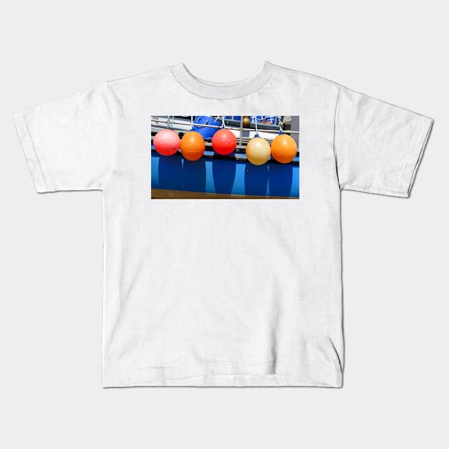 Buoys Kids T-Shirt by Chris Petty